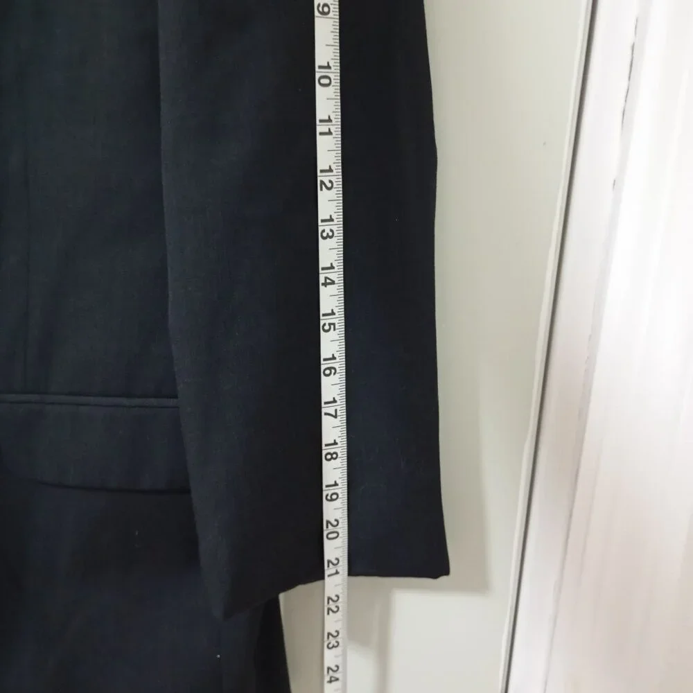 Pronto Uomo Platinum 100% Wool Black Business Blazer Jacket Sport Coat Men's 42